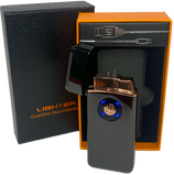 Дуговая электроимпульсная USB - Газовая зажигалка 2в1 ⚡️🚀 (индикатор заряда🔋) HL-421 Black-ice HL-421-Black-ice фото