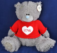 Мягкая игрушка Мишка Тедди в кофте LOVE ❤️ (28 см, ГП) №1565-28 №1565-28 фото