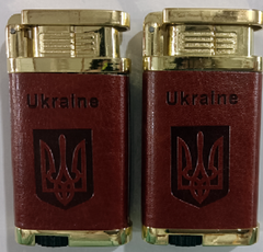 Зажигалка карманная Украина 🇺🇦 (Турбо пламя) HL-321 HL-321 фото