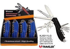 Нож универсальный Traveler (12в1) Мультитул 9,8 см (144шт/ящ) KJ5011LG KJ5011LG фото