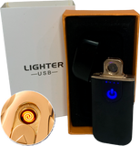 Сенсорная USB Зажигалка ⚡️ (спираль накаливания) USB LIGHTER HL-519 BLACK HL-519-BLACK фото