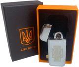 Дугова електроімпульсна USB запальничка ⚡️Герб України (індикатор заряду🔋, ліхтарик🔦) HL-443 Silver HL-443-Silver фото