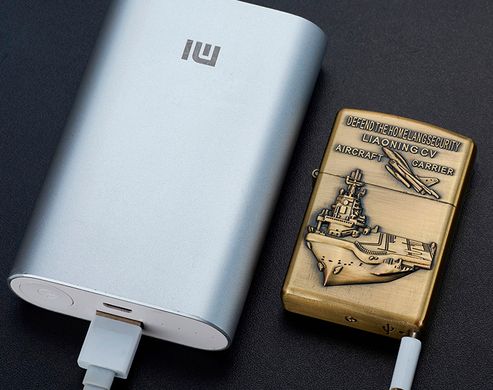 Електроімпульсна запальничка в подарунковій упаковці Танк (USB) XT-4886-4 XT-4886-4 фото