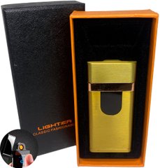 Электрическая зажигалка сенсорная с USB-зарядкой и подсветкой⚡️ HL-511 Gold HL-511 Gold фото