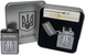Дуговая электроимпульсная USB зажигалка ⚡️Герб Украины (металлическая коробка) HL-444 BLACK HL-444-BLACK фото 1