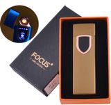 USB запальничка в подарунковій упаковці Lighter (Спіраль розжарювання) HL-135 Gold HL-135-Gold фото