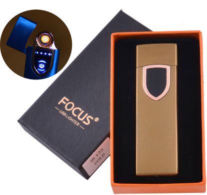 USB запальничка в подарунковій упаковці Lighter (Спіраль розжарювання) HL-135 Gold HL-135-Gold фото