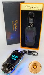Електрична запальничка - брелок Audi (з USB-зарядкою та підсвічуванням⚡️) HL-467 HL-467-Audi фото