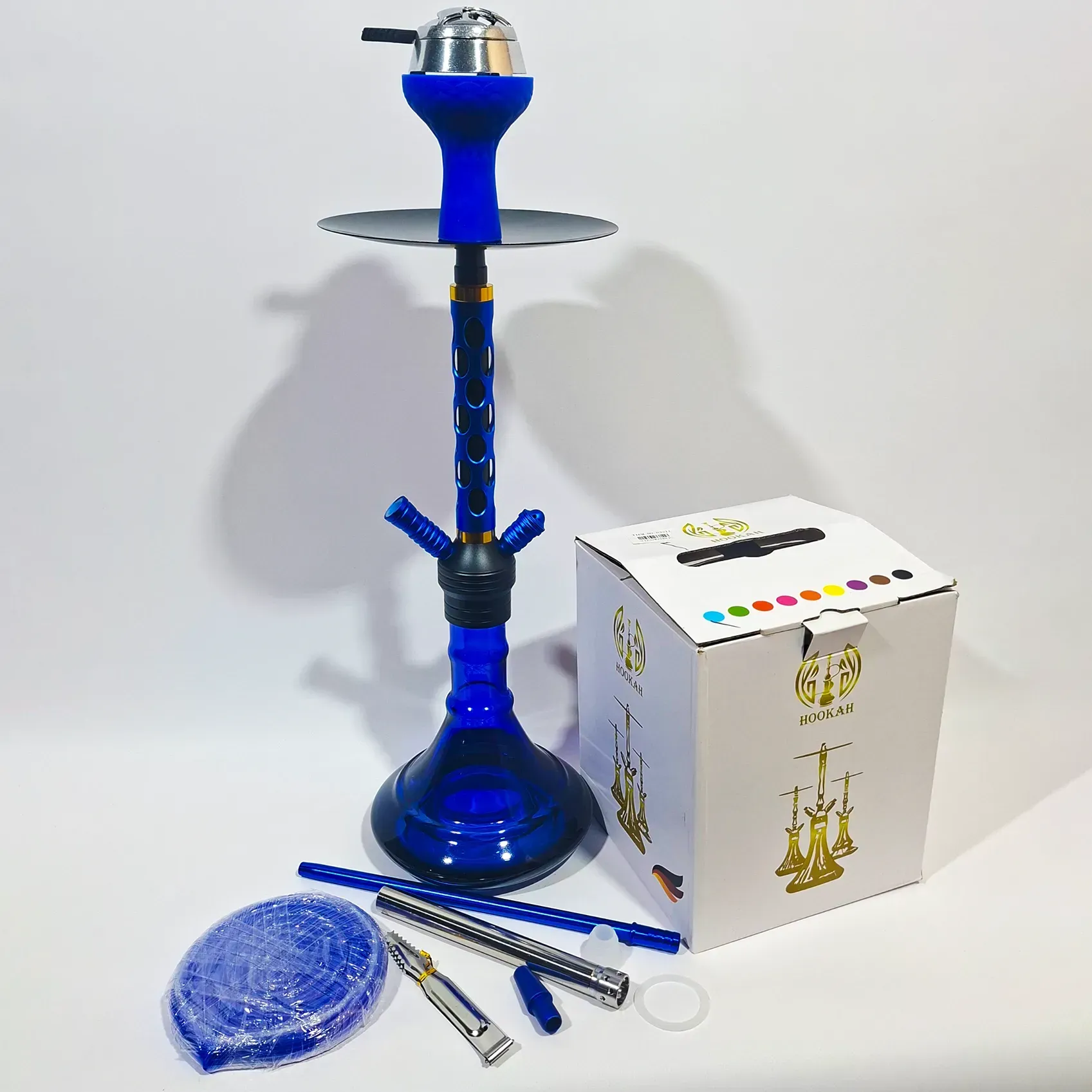 Кальян полный комплект HOOKAH 47 см синий