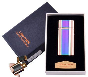 USB зажигалка в подарочной упаковке Lighter (Спираль накаливания) №HL-45-2 955742954 фото
