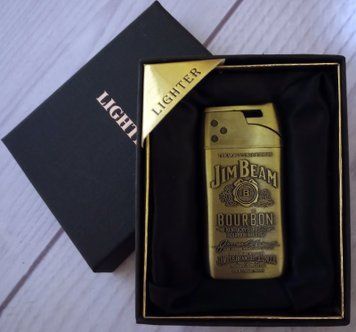 Запальничка подарункова Jim Beam LIGHTER (Турбо полум'я 🚀) D182 D182 фото