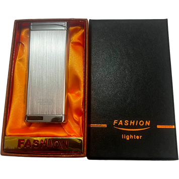 Зажигалка в подарочной коробке плоская "TIGER FASHION" D179-Silver D179-Silver фото