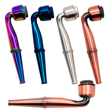 Металева курильна люлька з кришкою та сіткою (9.5 см) K-105 K-105 фото