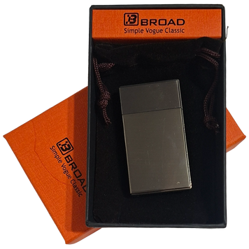 Запальничка подарункова BROAD (Гостре полум'я синього кольору 🚀) №4475-Grey 4475-Grey фото