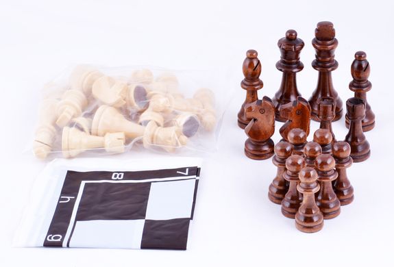 Шахматы дорожные с мягкой доской деревянные W-035 W-035 фото