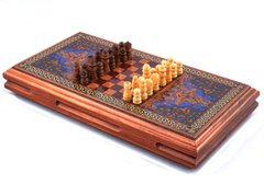 Ігровий набір 3в1 нарди і шахи та шашки (32х32 см) XLY-730 XLY-730 фото