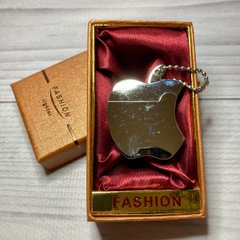 Запальничка подарункова-кремнієва Apple (звичайне полум'я 🔥) FASHION D53 silver D53 silver фото