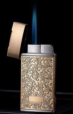 Креативна запальничка вітрозахисна в подарунковій коробці 🎁BROAD (Турбо полум'я🚀) HL-404 Black HL-404-Black фото