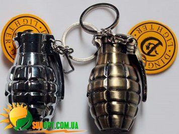 Зажигалка газовая-брелок Граната №4136 4136 фото