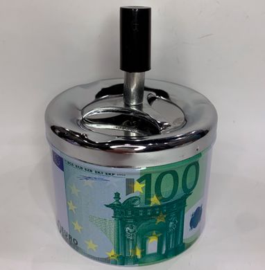 Пепельница юла бездымная "Банкноты евро 💶" «⌀ 9 см» ZH-2 ZH-2 фото