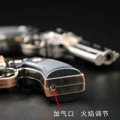 Зажигалка газовая Пистолет револьвер (Турбо пламя острое 🚀) HL-494 HL-494 фото