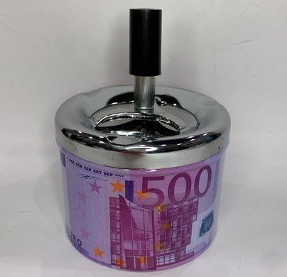 Пепельница юла бездымная "Банкноты евро 💶" «⌀ 9 см» ZH-2 ZH-2 фото