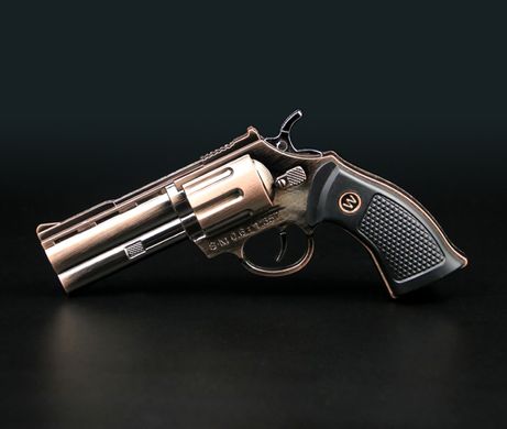 Запальничка газова Пістолет револьвер (Гостре полум'я 🚀) HL-494 HL-494 фото