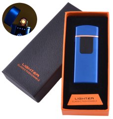 Сенсорная USB зажигалка ⚡️ в подарочной коробке 🎁 LIGHTER (Спираль накаливания) HL-132 Blue HL-132-Blue фото