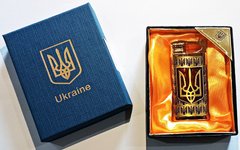 Зажигалка подарочная Украина 🇺🇦 (турбо пламя 🔥) HL-4523-1-red HL-4523-1-red фото