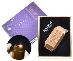 Запальничка подарункова Baofa (Турбо полум'я) №3892 Gold
