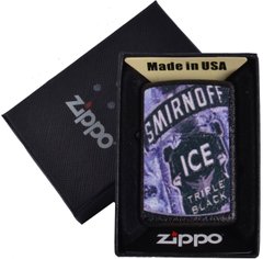Запальничка бензинова Zippo SMIRNOFF ICE в подарунковій упаковці №4735-4