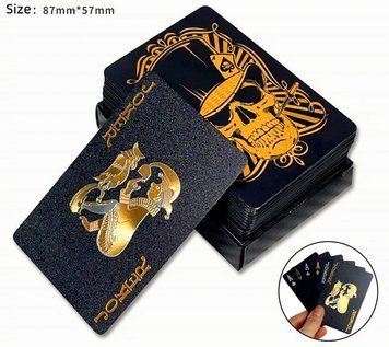 Пластиковые покерные игральные карты 🃏 Череп💀/ 54шт колода/ 408-20 408-20 фото