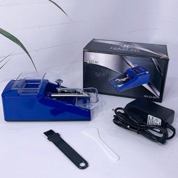 Автоматична електрична машинка для набивання сигарет "HAO NI" HL-672 Blue HL-672-Blue фото