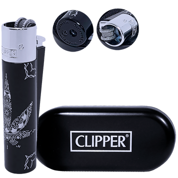 Металлическая зажигалка Clipper Metal &laquo;Black Mandala&raquo; в подарочном футляре K-28 K-28 фото