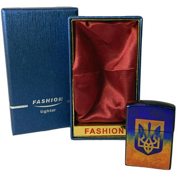 Подарочная патриотическая металлическая зажигалка Fashion Lighter (Флаг) HL-313-1 HL-313-1 Прапор фото