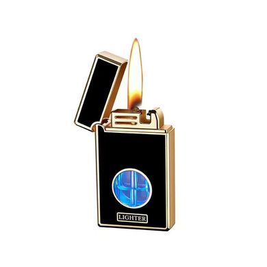 Бензиновая зажигалка с дуговым поджигом ⚡🔥  HL-659 Black gold HL-659 Black gold фото