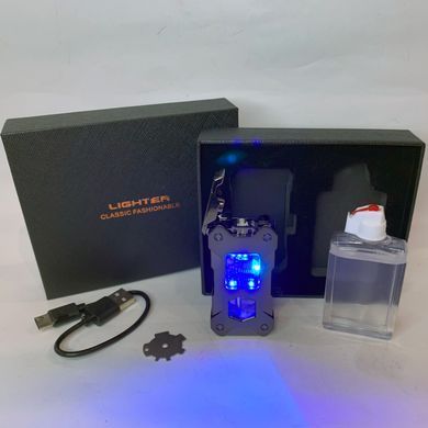 Бензинова запальничка з гравітаційним механізмом Gravity Flame HL-607 Black HL-607 Black фото