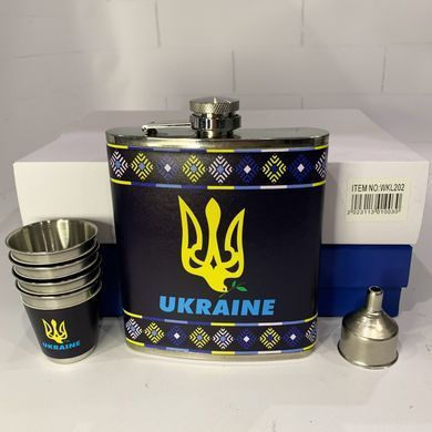Подарунковий набір з флягою для чоловіків UKRAINE WKL-202 WKL-202 фото