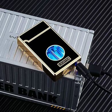 Бензиновая зажигалка с дуговым поджигом ⚡🔥  HL-659 Black gold HL-659 Black gold фото