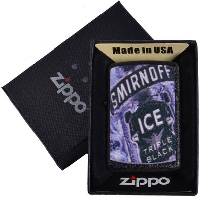 Запальничка бензинова Zippo SMIRNOFF ICE в подарунковій упаковці №4735-4 №4735-4 фото