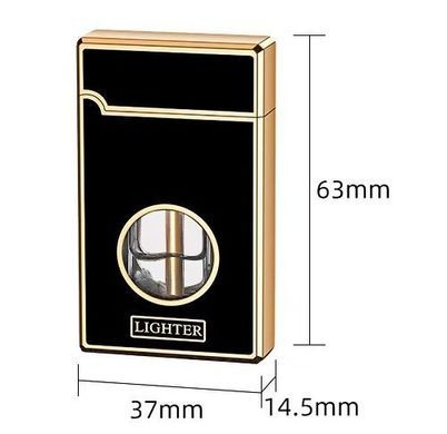 Бензиновая зажигалка с дуговым поджигом ⚡🔥  HL-659 Black gold HL-659 Black gold фото