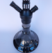 Стильний чорний кальян Hookah з ребристою шахтою &mdash; 50 см H3214 H3214 Black фото 3