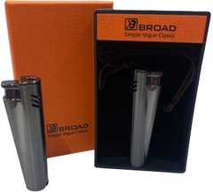 Креативная ветрозащитная зажигалка в подарочной коробке 🎁 (Турбо пламя🚀) BROAD HL-406 Black HL-406-Black фото