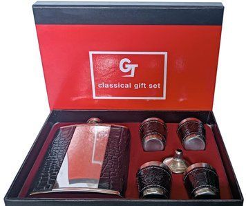 Подарочный набор 6в1 "GT" Фляга, 4 рюмки, лейка GT-17-1 GT-17-1 фото