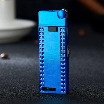 Подарочная зажигалка, многоразовая, ветрозащитная, острое🚀и обычное пламя🔥 2в1 D363 D363 фото