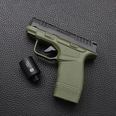 Газова запальничка пістолет з глушником 🔫 "Springfield HELLCAT" в кейсі HL-572 HL-572 фото