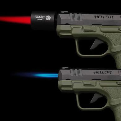 Газова запальничка пістолет з глушником 🔫 "Springfield HELLCAT" в кейсі HL-572 HL-572 фото