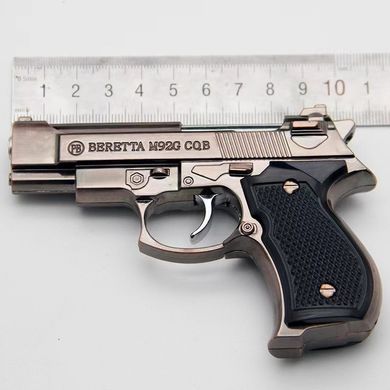 Зажигалка газовая Пистолет BERETTA M92G COB  (Турбо пламя острое 🚀) HL-496 HL-496 фото