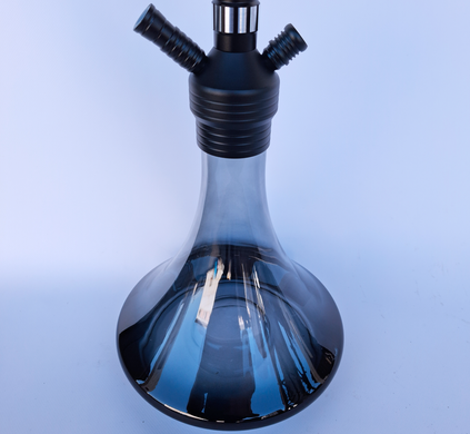 Високий чорний кальян Hookah з ребристою шахтою &mdash; 67 см H3217 H3217 Black фото