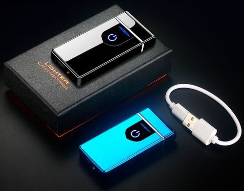 Електроімпульсна ⚡️ запальничка в подарунковій коробці Lighter HL-102 Blue HL-102 Blue фото